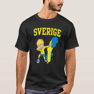 Sverige Fußball Schweden Flagge Dabbing Fußball T-Shirt
