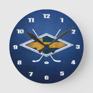 Sverige Ishockey Swedish Ice Hockey Clock Runde Wanduhr
