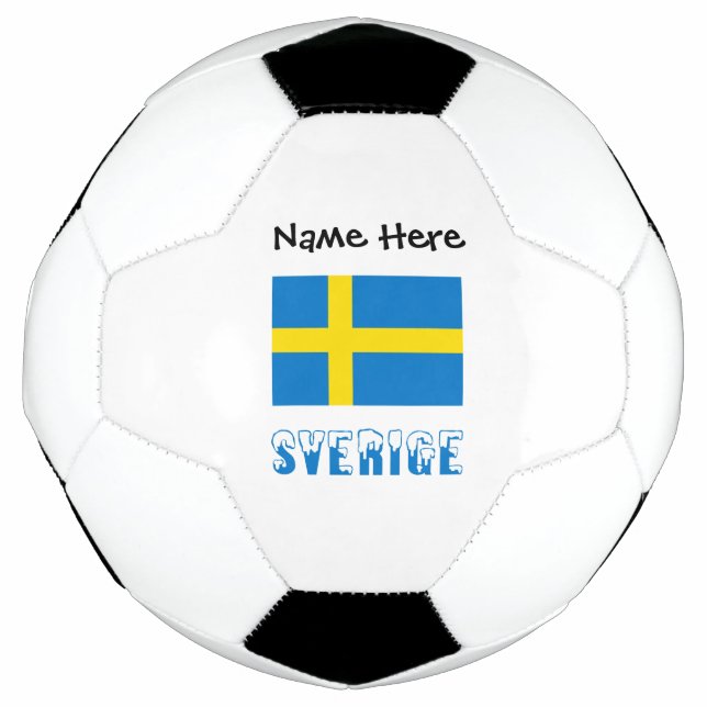 Sverige och Svenska Personalisierte Fußball (Vorderseite)