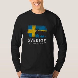Sverige Scandinavia Midsommar Schwedische Flagge S T-Shirt