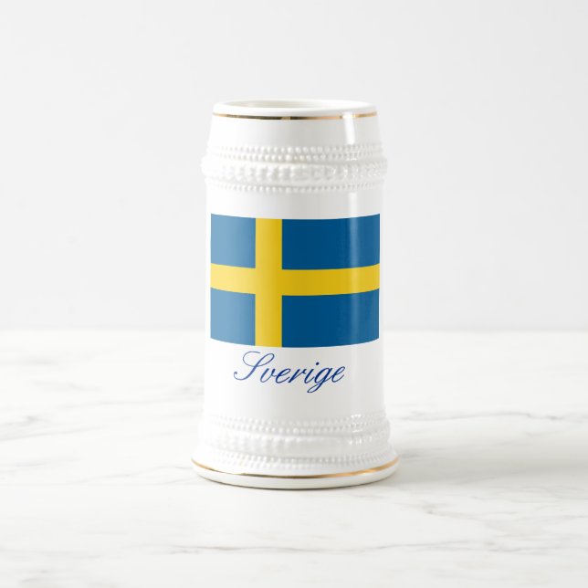 SVERIGE (Schweden) Bierglas (Mittel)
