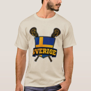Sverige Schweden Lacrosse T-Shirt