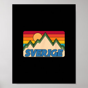 Sverige Schwedenreise Freund Sverige Familienurlau Poster