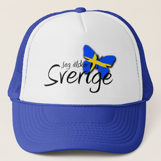 Sverige Truckerkappe (Vorderseite)