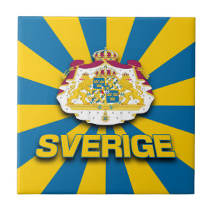 Sverige-Wappen Fliese