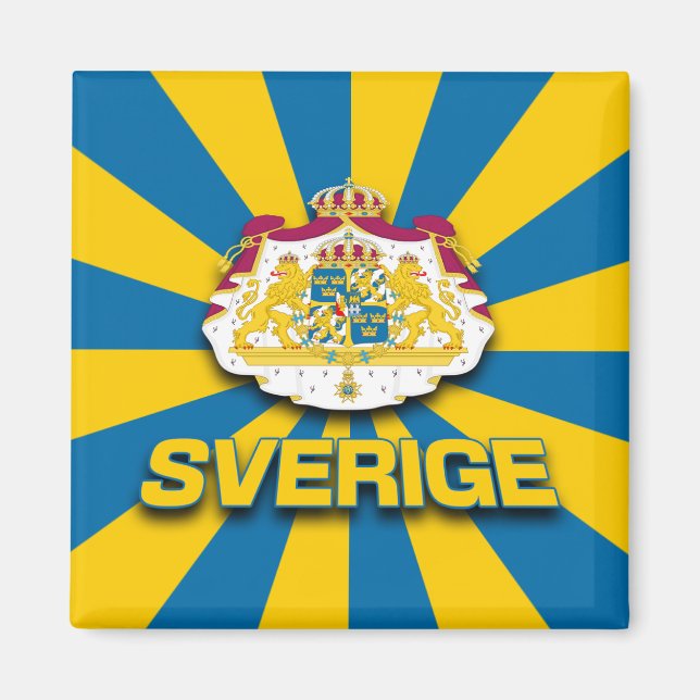 Sverige-Wappen Magnet (Vorne)