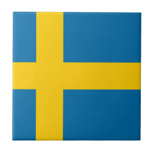 Sveriges Flagga - Flagge von Schweden - Fliese