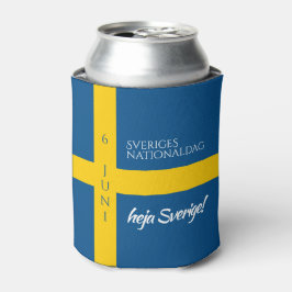 Sveriges Nationaldag Flag zum schwedischen Nationa Dosenkühler
