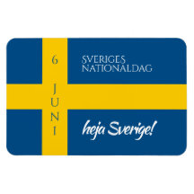 Sveriges Nationaldag Flag zum schwedischen Nationa