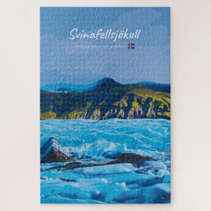 Svínafellsjökull, Island - Gletscherblick Puzzle