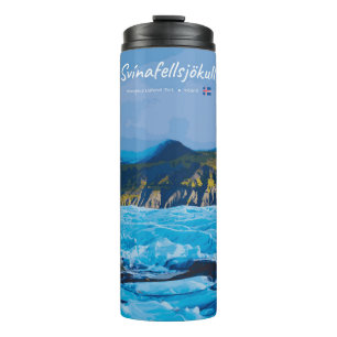 Svínafellsjökull, Island - Gletscherblick Thermosbecher