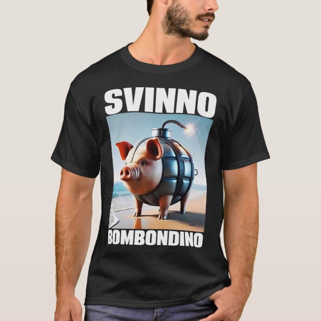 Svinino Bombondino Pig Chaos Meme T-Shirt (Vorderseite)