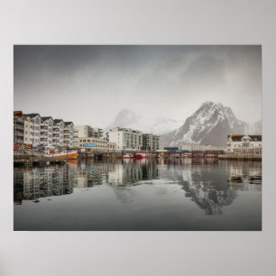 Svolvaer City Lofoten Inseln Poster
