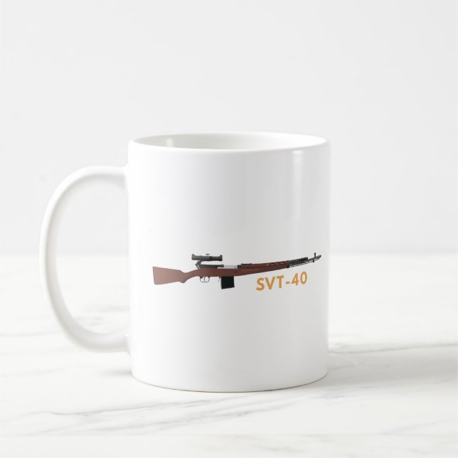 SVT-40 Sowjetunion WW2 Sniper Rifle Kaffeetasse (Links)