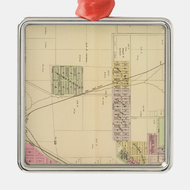 SW Omaha, Nebraska Silbernes Ornament (Vorne)