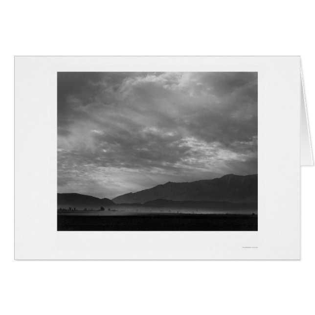 SW über Manzanar, Staubsturm 1943 (Vorderseite (Horizontal))