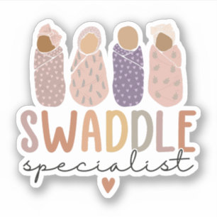 Swaddle Specialist L&D NICU Mother Baby Nurse Aufkleber