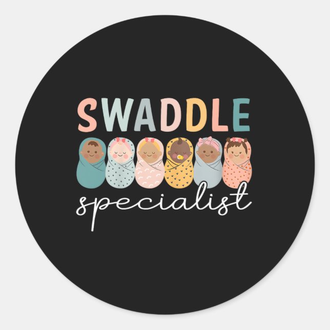 Swaddle Specialist Nicu Mutter Ba Runder Aufkleber (Vorderseite)
