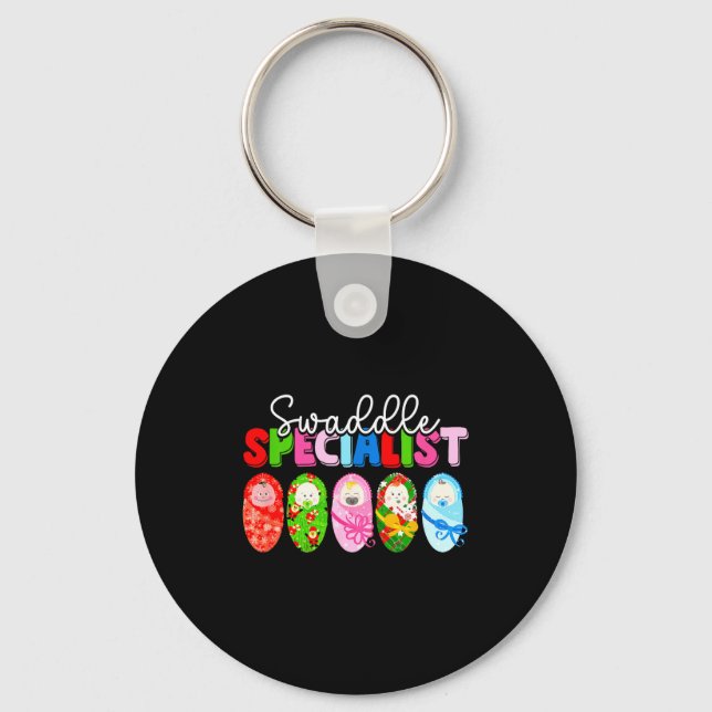 Swaddle Specialist Nicu Nurse Mother Baby Christma Schlüsselanhänger (Vorderseite)