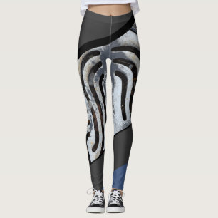 Swag auf Feuer schwärzen heraus städtische Leggings