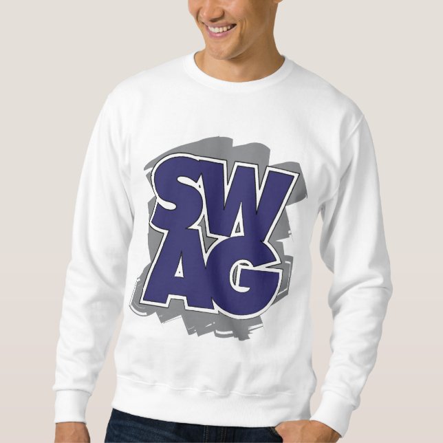 SWAG - Blau u. Grau Sweatshirt (Vorderseite)