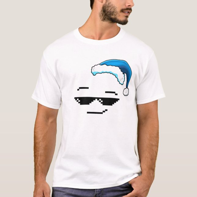 Swag Blue Christmas Hat T-Shirt (Vorderseite)