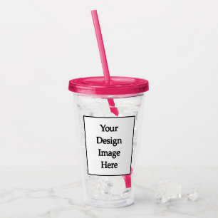 Swag Custom 16oz, Fuchsia Pink Acryl Tumbler Acryltrinkbecher