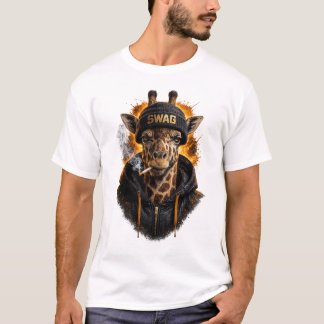 Swag-Giraffe-Streetwear – Cooles urbanes Tier T-Shirt
