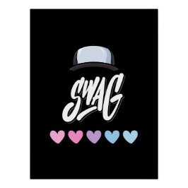 Swag Good Vibes Typografy Poster