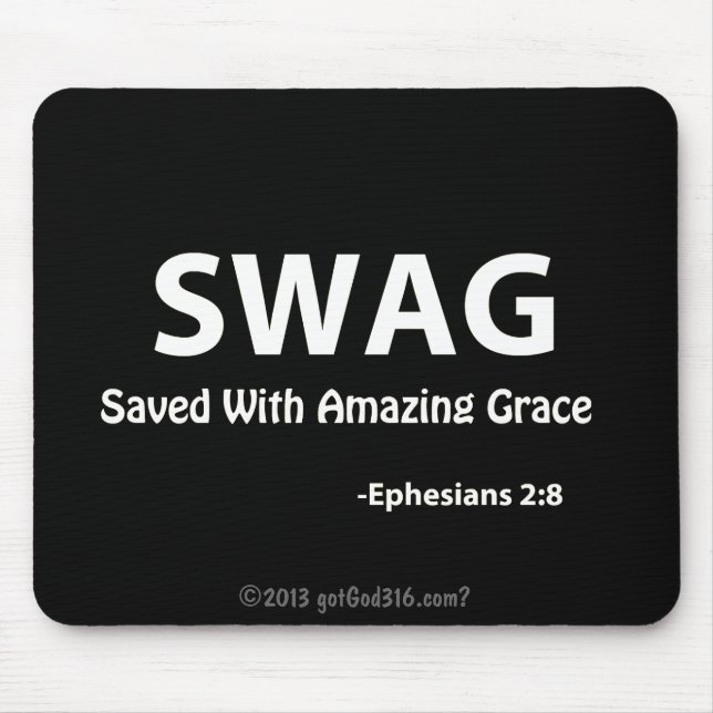 SWAG-gotGod316.com-Schrift Mousepad (Vorne)
