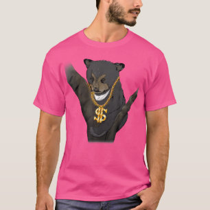 Swag Hipster Streetwear Graphic T-Shirt Wild Bear