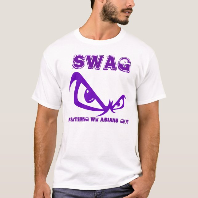 SWAG lila T-Shirt (Vorderseite)