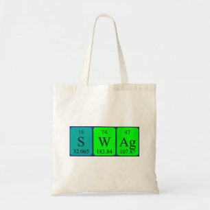 Swag Periodisches Tabellenwort Totbeutel Tragetasche