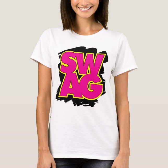 SWAG - Rosa und Gelb T-Shirt (Vorderseite)