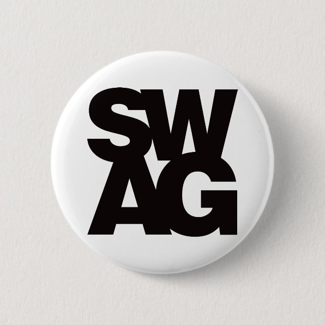 Swag - Schwarzes Button (Vorderseite)