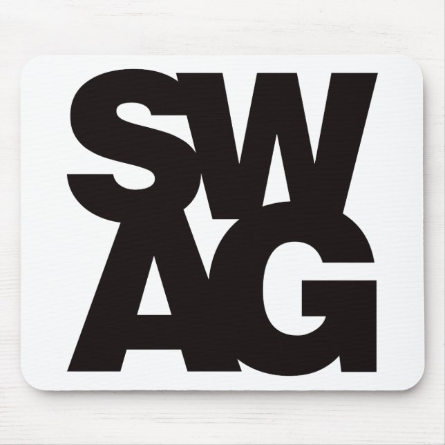 Swag - Schwarzes Mousepad (Vorne)