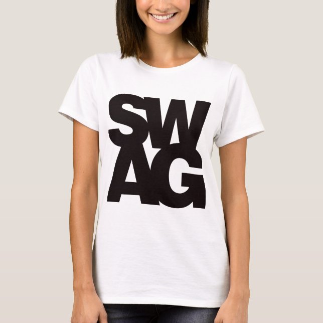 Swag - Schwarzes T-Shirt (Vorderseite)