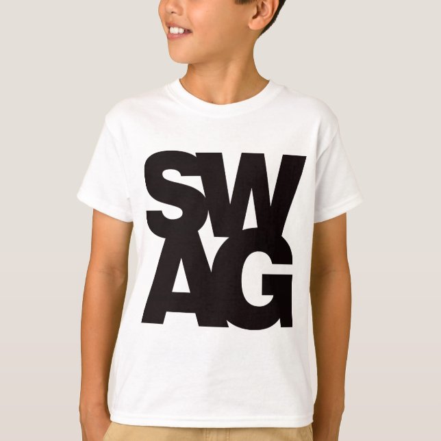 Swag - Schwarzes T-Shirt (Vorderseite)