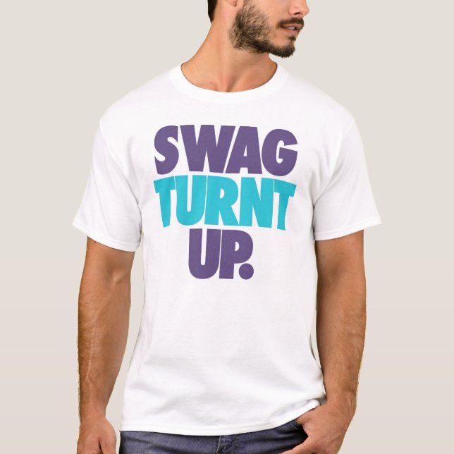 Swag Turnt oben vorbei: Trenz Unltd. Weißes T-Shirt (Vorderseite)