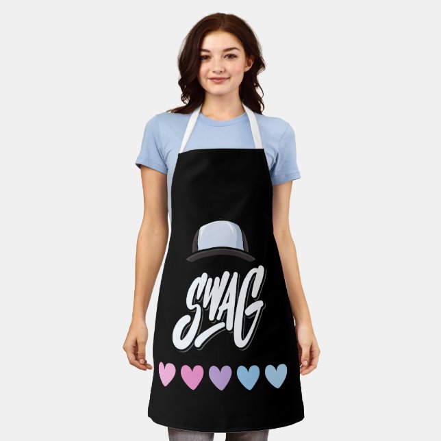 Swag Typografie Schürze (Getragen)