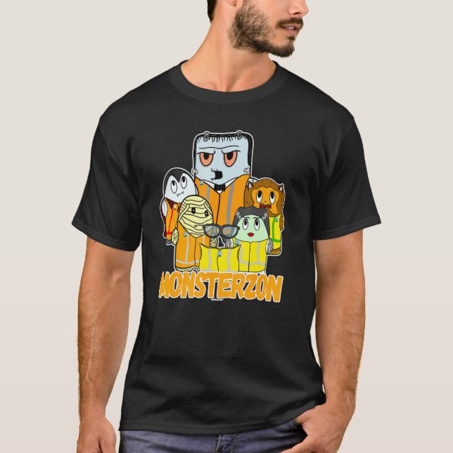 Swagazon Monsters Mummy Frankenstein Dracula T-Shirt (Vorderseite)