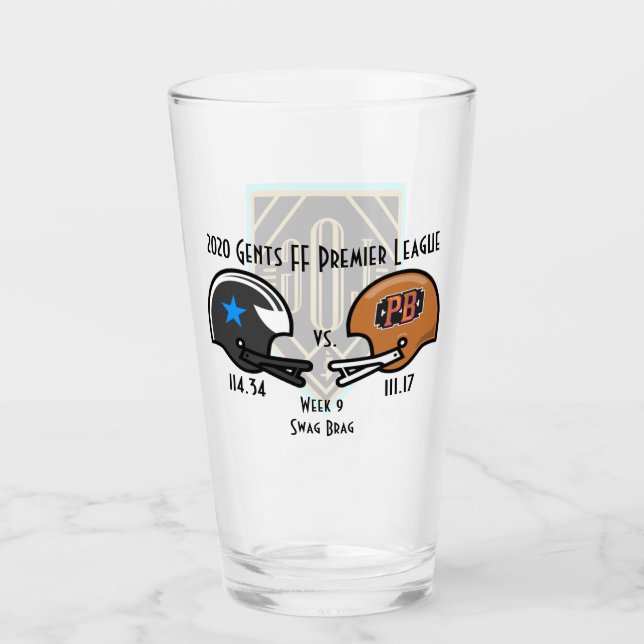 SwagBrag9 GeordieG / Peaky Pint Glass Glas (Vorderseite)