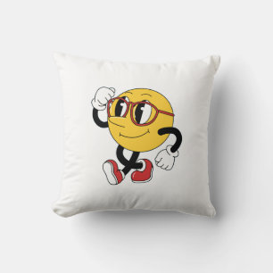 Swagmoji Strut - Cartoon Throw Kissen