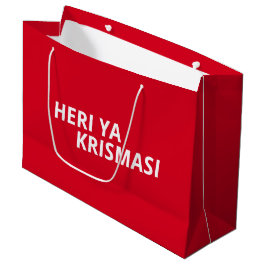 Swahili Christmas Geschenktasche Große Geschenktüte