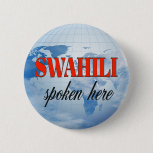 Swahili spricht hier trübe Erde Button
