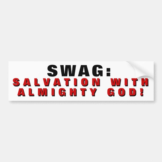 Swai ist Erlösung mit GOD Autoaufkleber (Vorne)