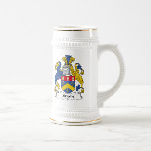 Swain-Familienwappen Bierglas