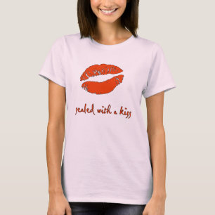 SWAK! - weibliches rosa angepasstes T-Shirt
