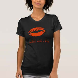 SWAK! - weibliches schwarzes angepasstes T-Shirt