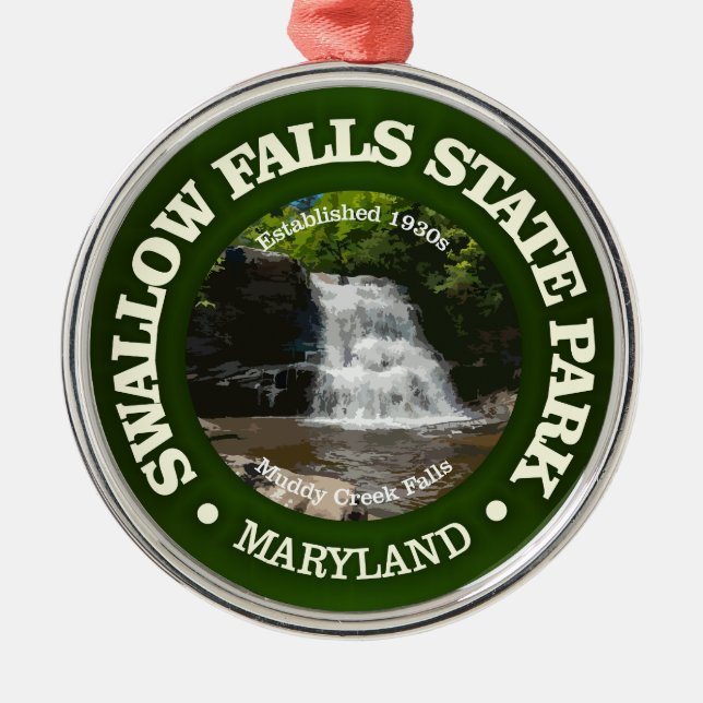 Swallow Falls SP Ornament Aus Metall (Vorne)